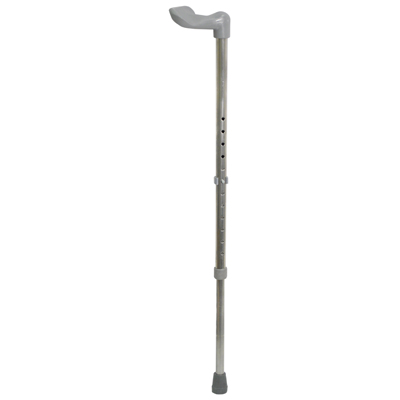 Aidapt - Wandelstok rechtshandig - Ergonomisch - Verstelbaar - Zilver