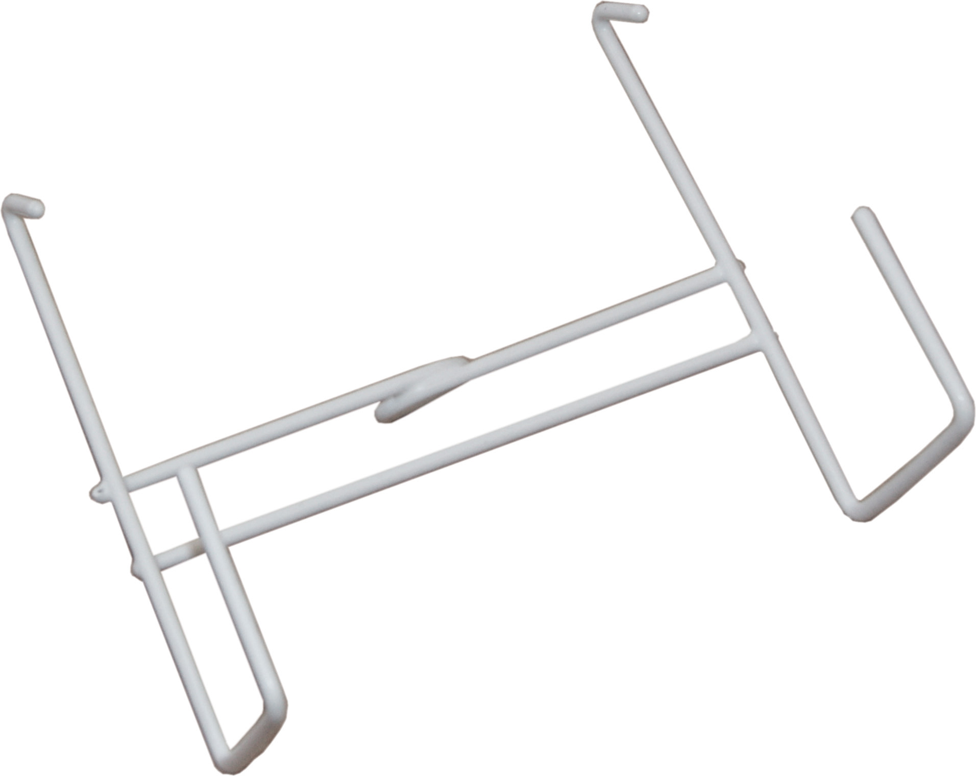 Hoekige urine- en katheterzakhouder wit stabiele bedzakhouder