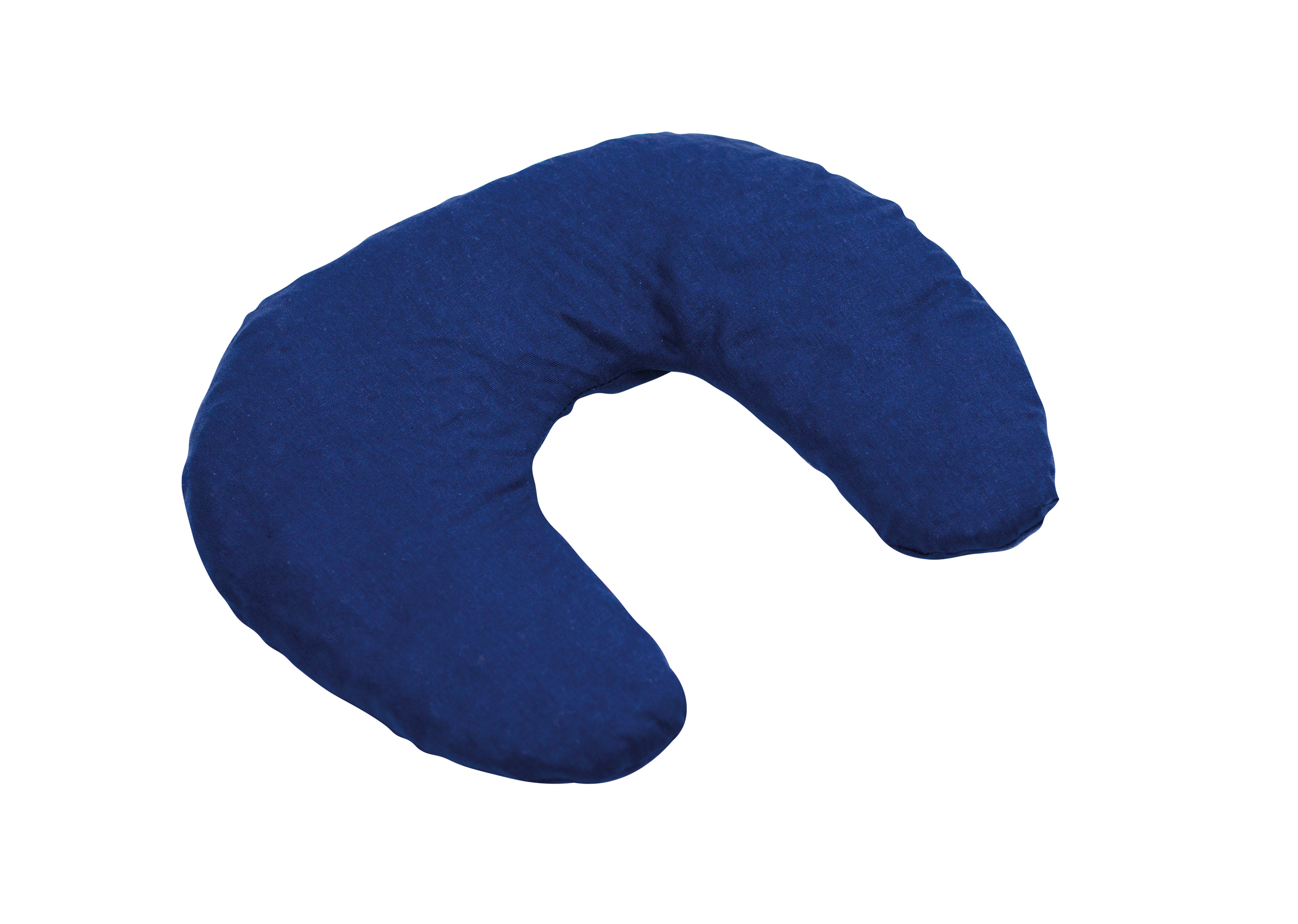 Sundo kersenpitkussen nek halfrond 32 × 28 cm – warmtekussen voor nek en schouders - Blauw