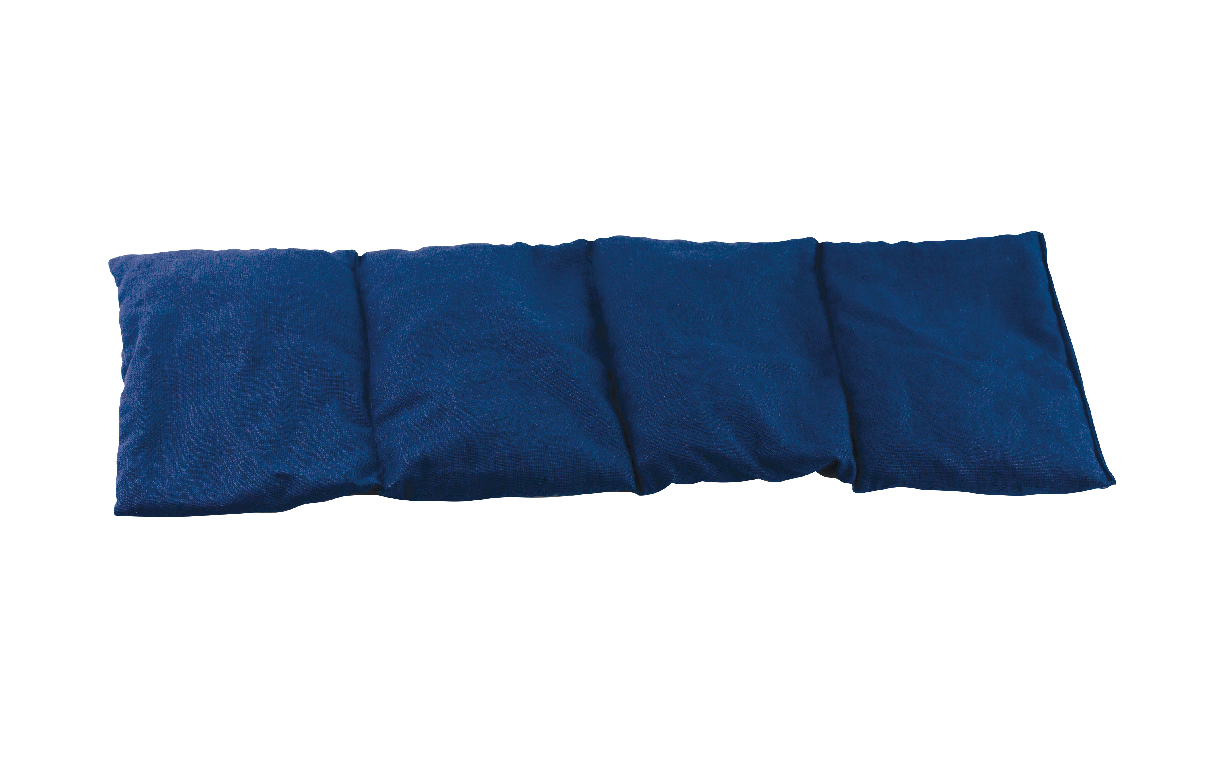 Sundo kersenpitkussen 55 × 20 cm – warmtekussen met 4 kamers en katoenen hoes - Blauw