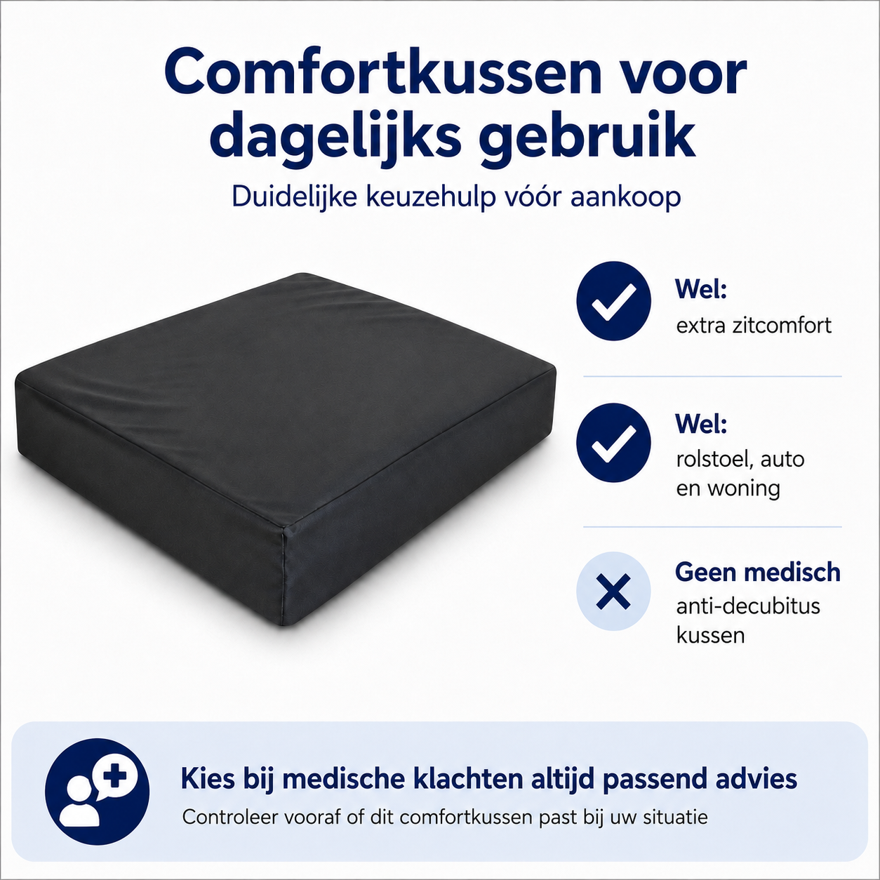 Aidapt VA122SA Rolstoelkussen