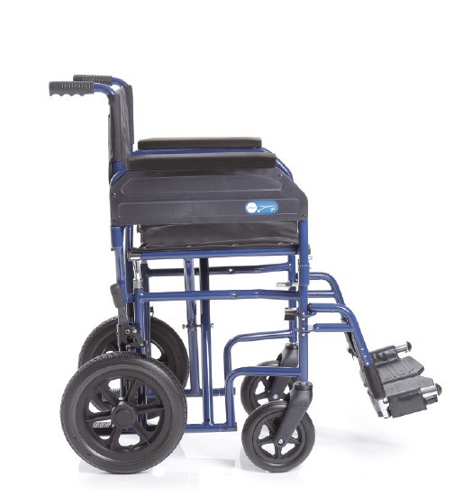 Moretti - Transportrolstoel - Opvouwbaar - Comfortabel - Blauw