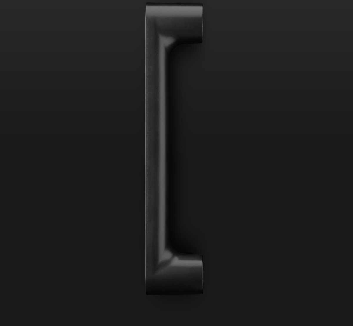 Vitility ID Wandbeugel - Charcoal black - Zwart