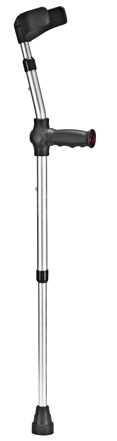 Kinder elleboogkruk - zwart van aluminium, verstelbaar - 1 stuks