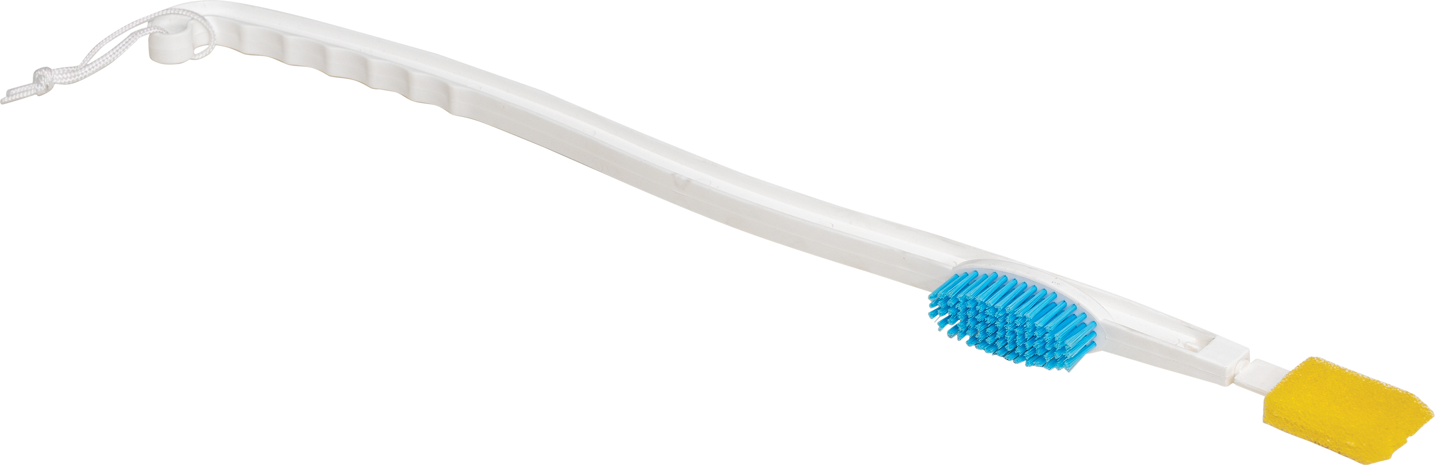 Aidapt Teenreiniger met - Lange steel (60cm) en borstel - Wit
