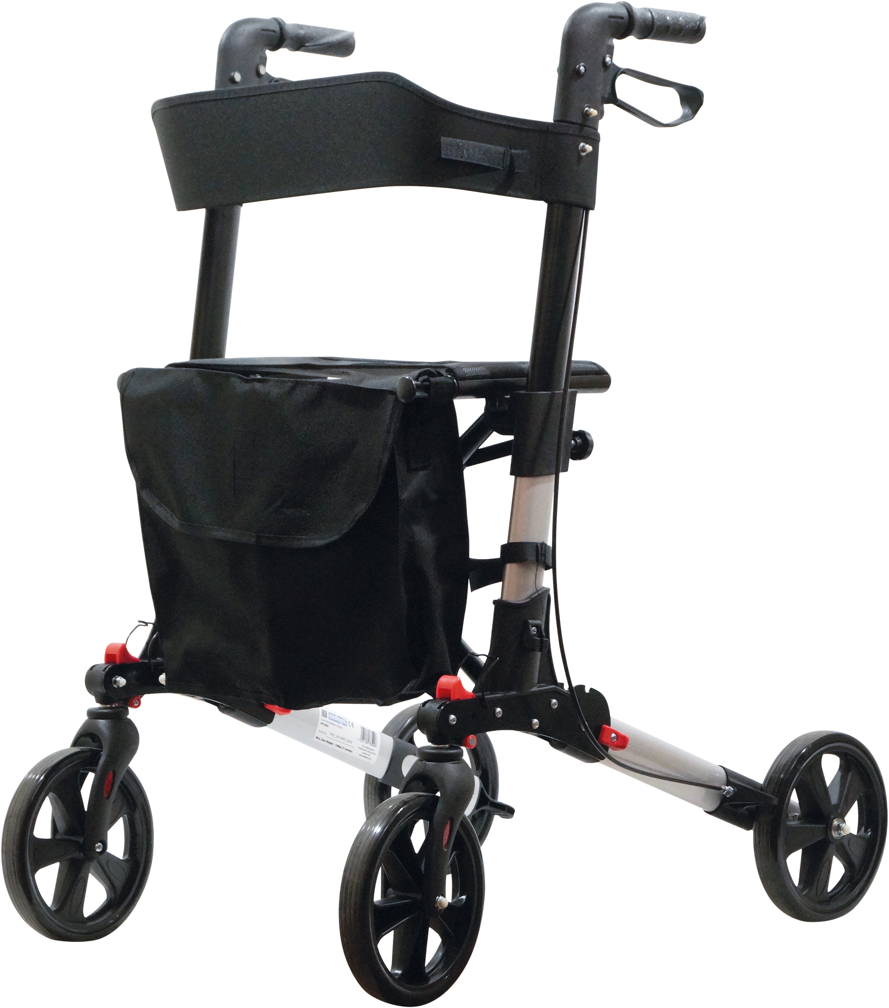 Aidapt rollator opvouwbaar - Aluminum 8.8kg - Zwart
