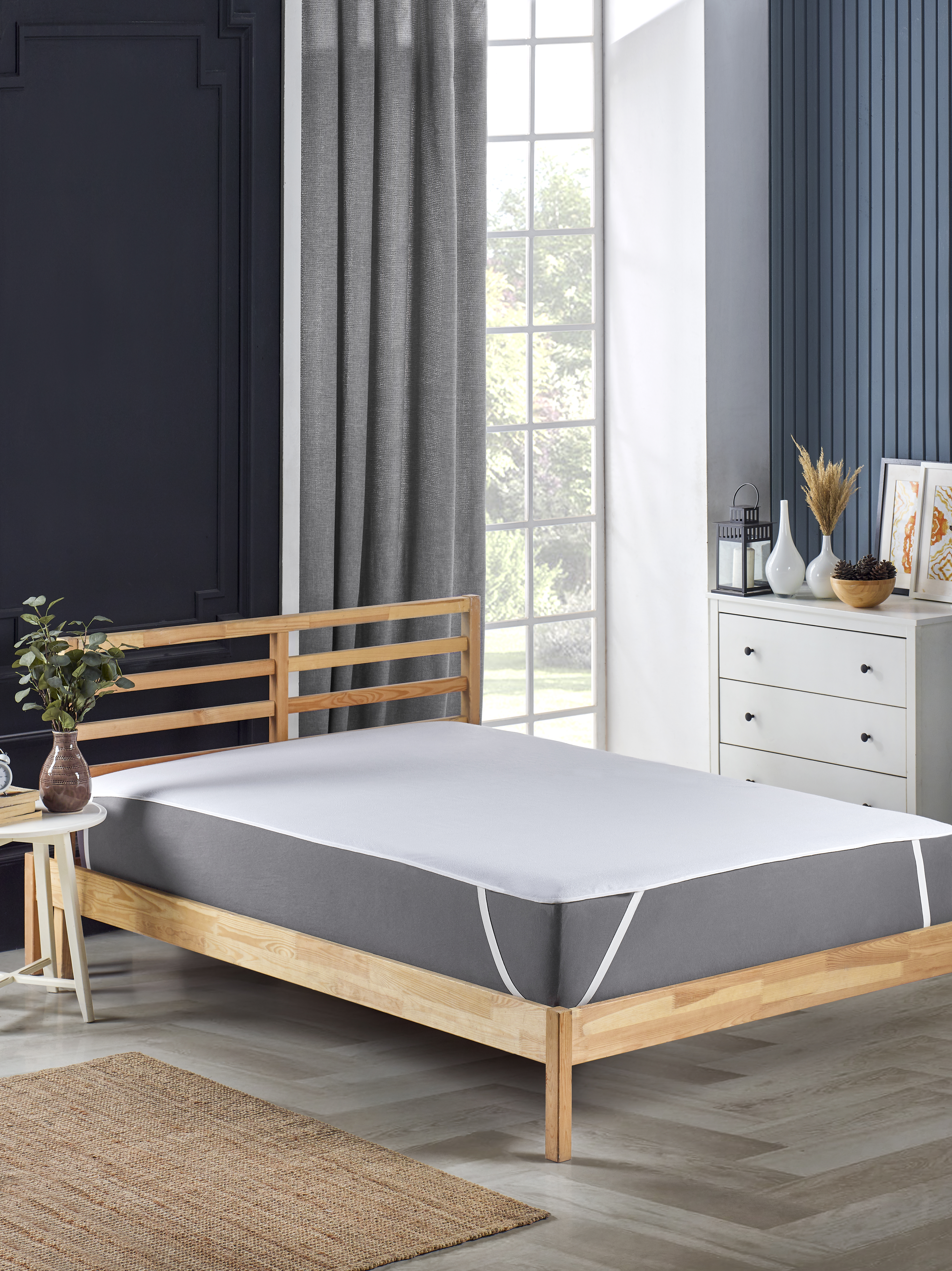 Ertop Textile Waterproof matrasbeschermer - Jersey katoen 90x200 cm - Wit