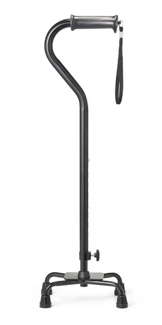 VITILITY Wandelstok Quadro vierpoot, in hoogte verstelbaar