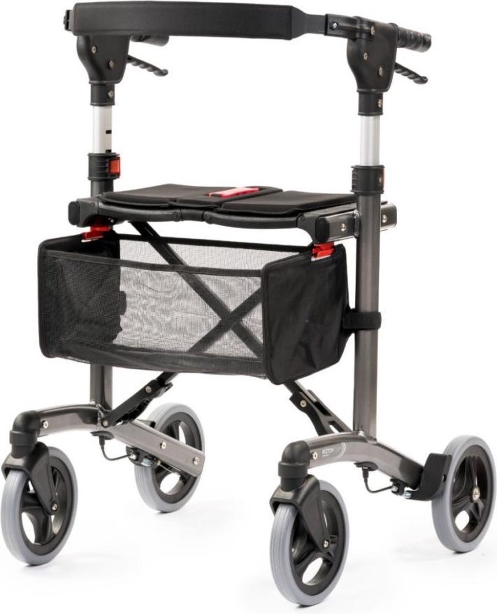 Multimotion rollator Trollimaster RA60 wit small, lichtgewicht en wendbaar