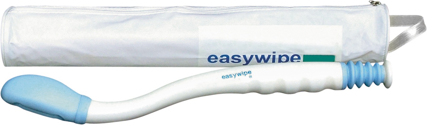 EASY WIPE Hygiënehulpmiddel - 38 cm met reisetui- Wit