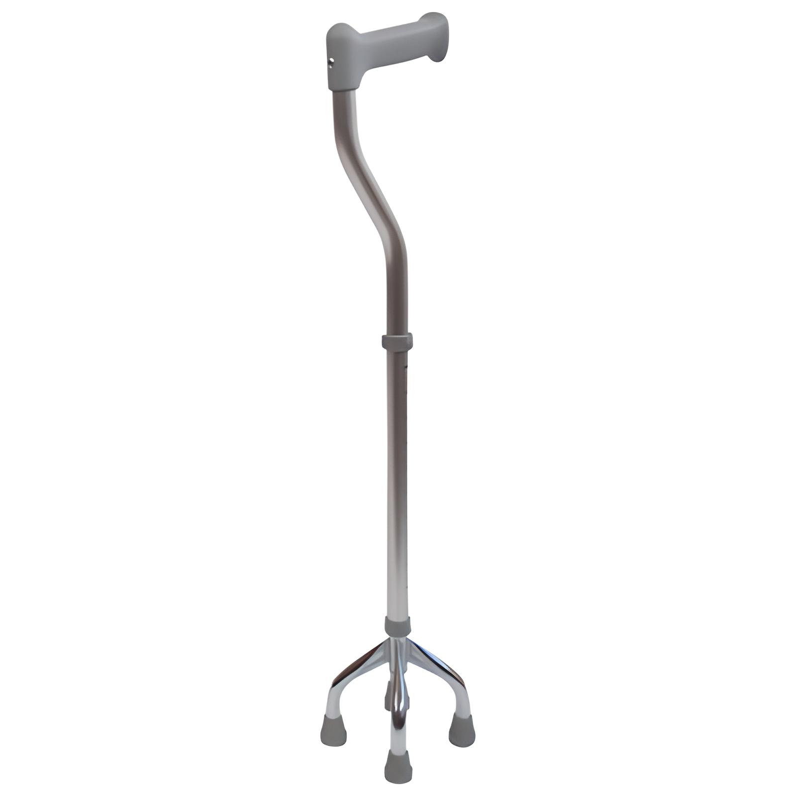 Aidapt - wandelstok - 4 poot - afstand poten 12 cm  - verstelbaar 71,5 - 96.5 cm hoog - max 127 kg