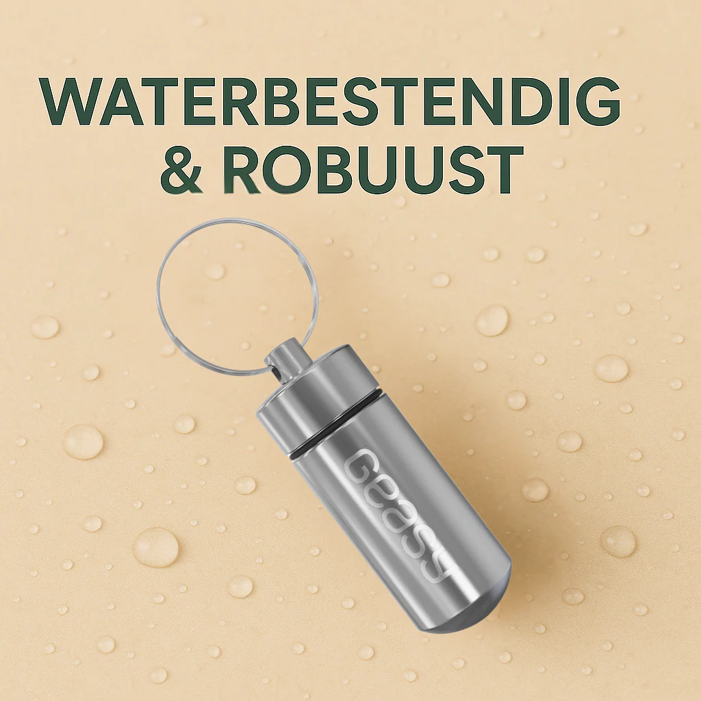 GEASY Pillendoosje Sleutelhanger, zilver