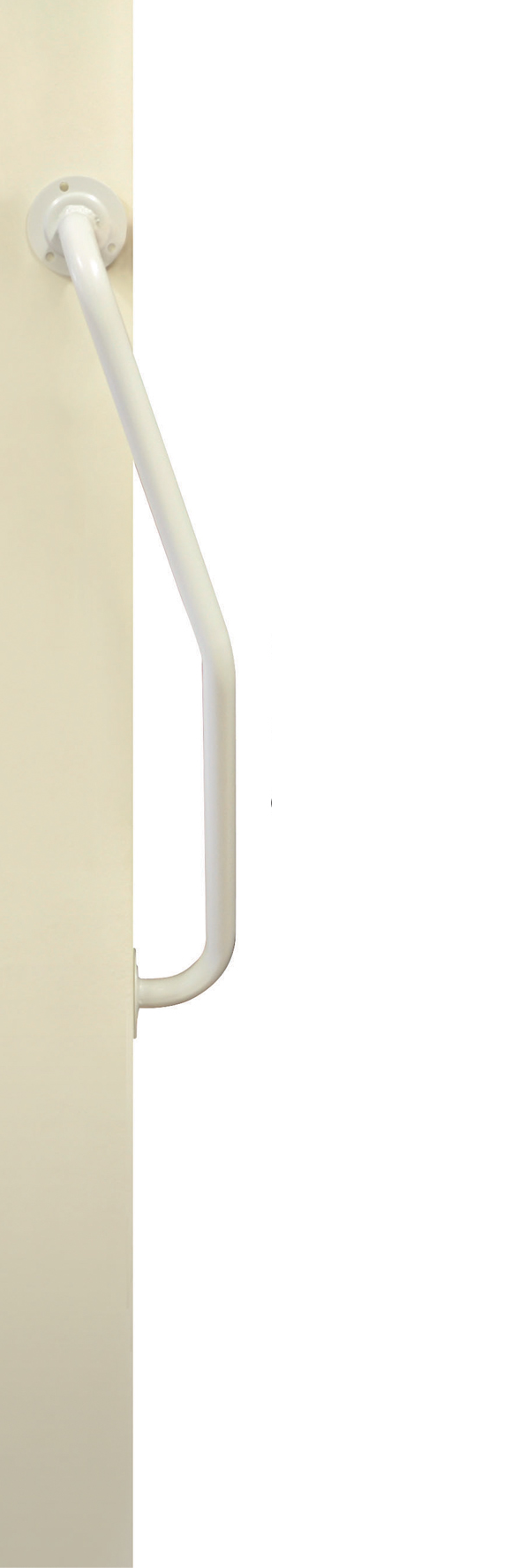 Aidapt - Trapbeugel gedraaid RECHTS - Duurzaam - Witte afwerking