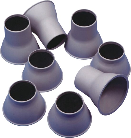 Aidapt bed en stoelverhogers grijs olifantpoten 9 cm