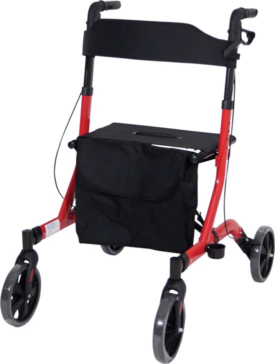 Aidapt Rollator lichtgewicht - Rood