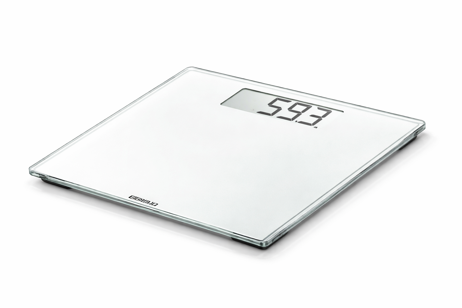 Sundo Digitale personenweegschaal style sense comfort 100 - Glazen weegschaal met groot lcd-scherm tot 180 kg - Wit