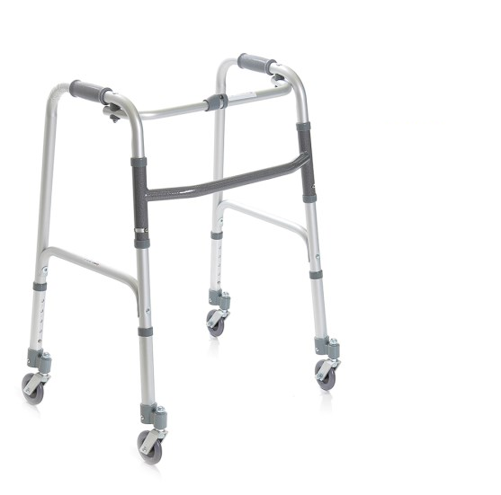 Moretti - Looprek met 4 wielen - Opvouwbaar - Verstelbaar