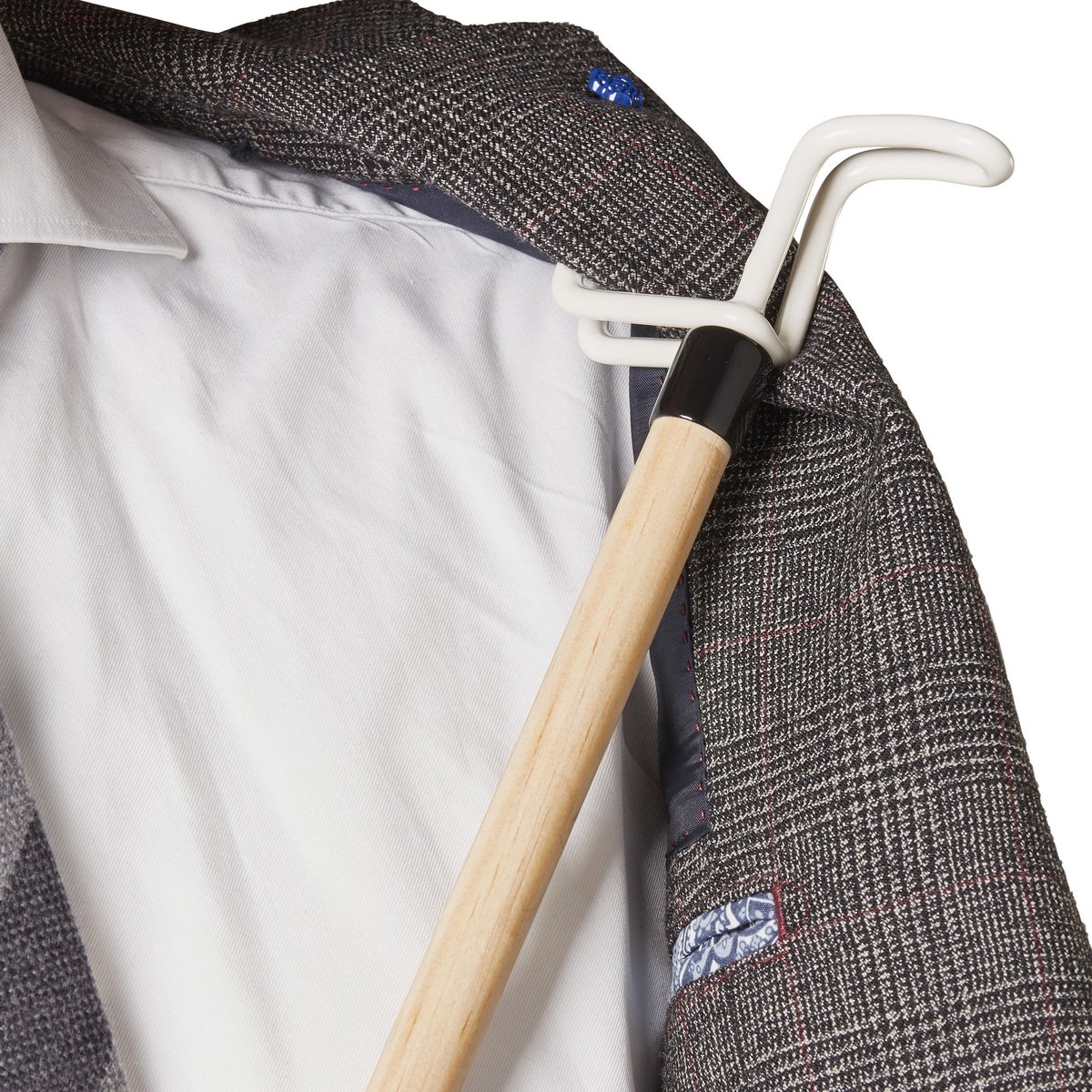 Aankleedstok 69 cm met haak voor ritssluiting – Vitility (afbeelding 3)