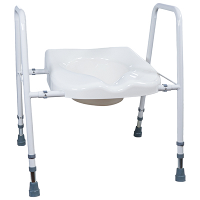 Aidapt Solo President Breedte Verstelbare Toiletzitting en Frame - Plat Verpakt