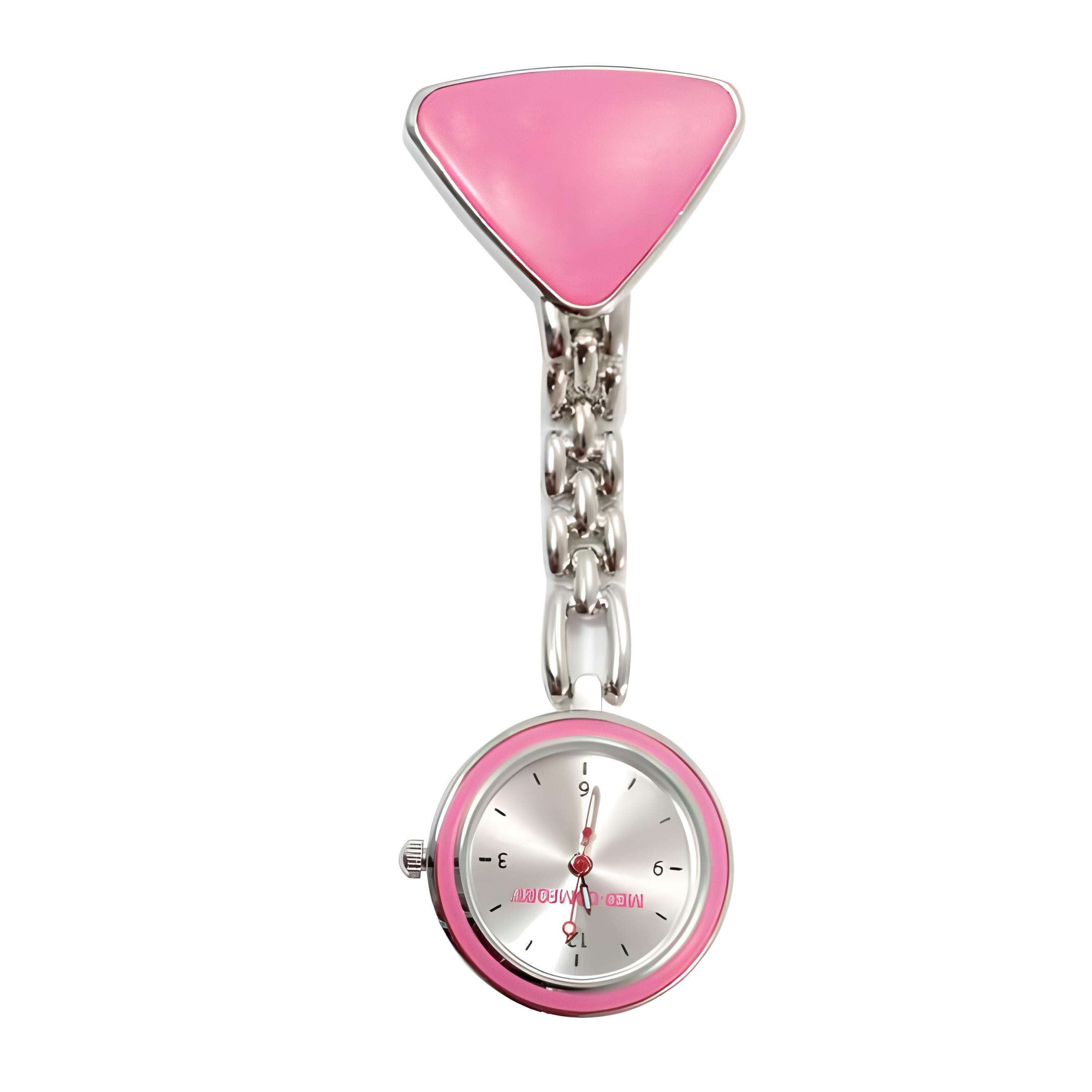 Careline - Verpleegster horloge - Roze - Stabiele clip
