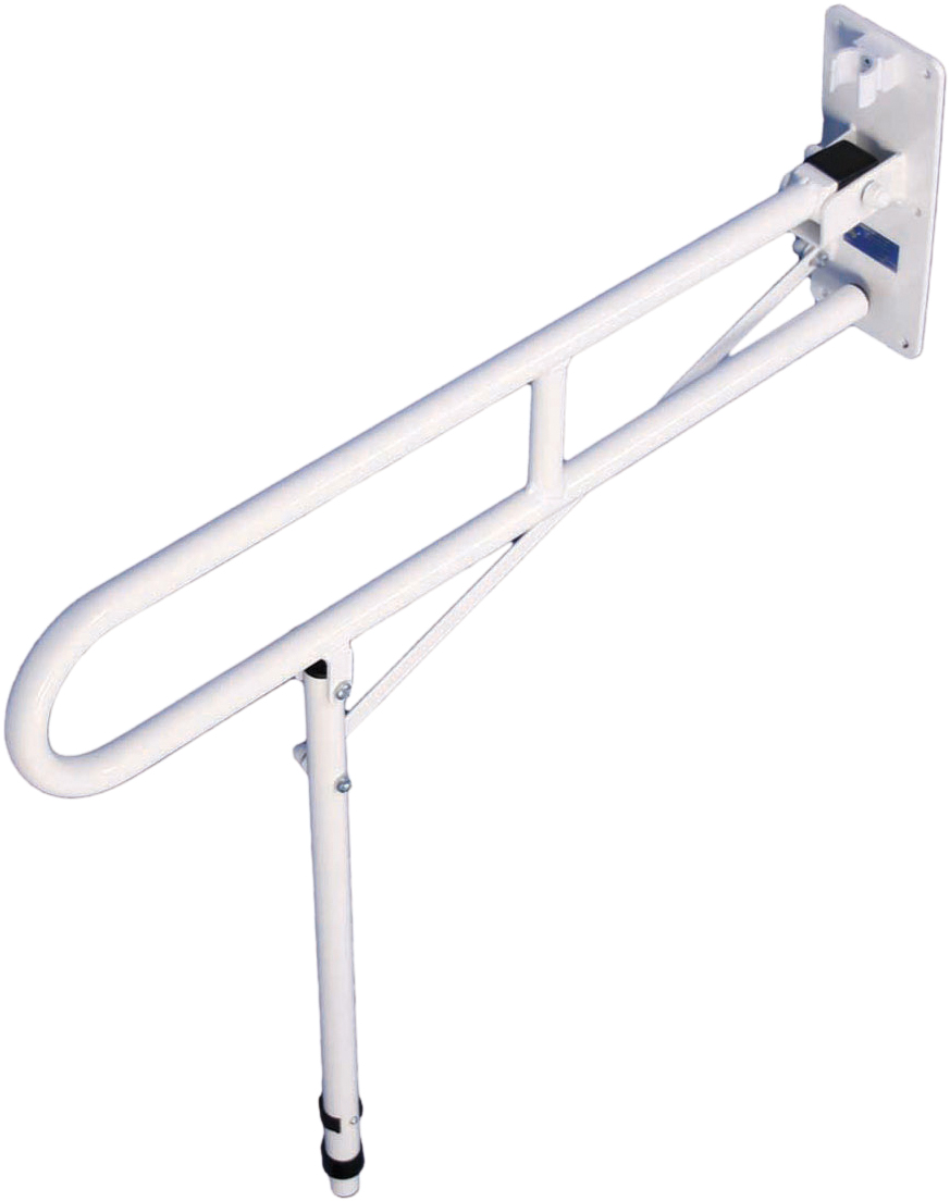 Aidapt toiletbeugel - 74cm lang - automatische steunpoot