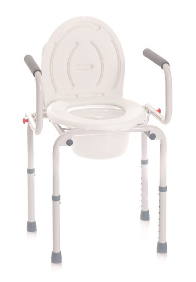 Moretti 4-in-1 toilet- en douchestoel - met opklapbare armleuningen