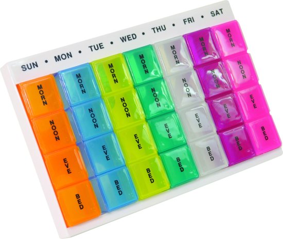 Aidapt - Pillendoosje - Kleurrijke week - Met dagdelen