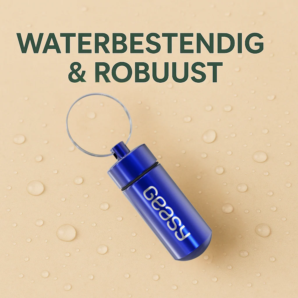 GEASY Pillendoosje Sleutelhanger, blauw