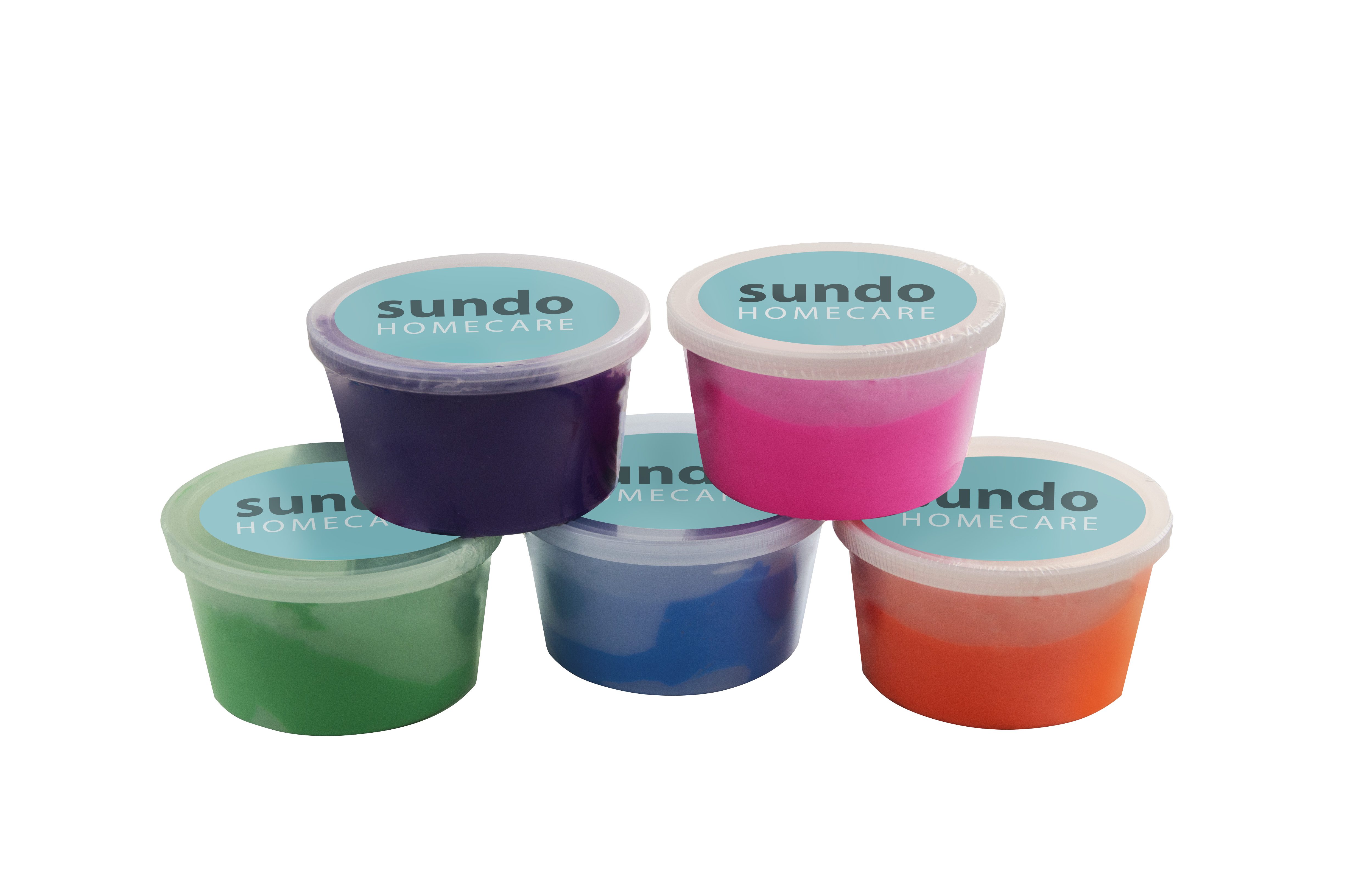 Sundo Therapieklei Handoefenklei - Stevig 85 g handtrainer klei voor revalidatie - Multicolor