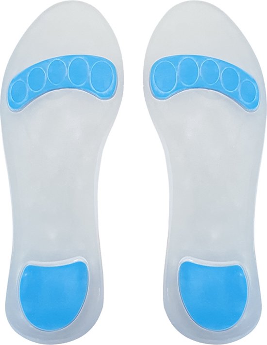 Aidapt Inlegzolen - Schokabsorptie drukverlichting medium - Transparant/Blauw