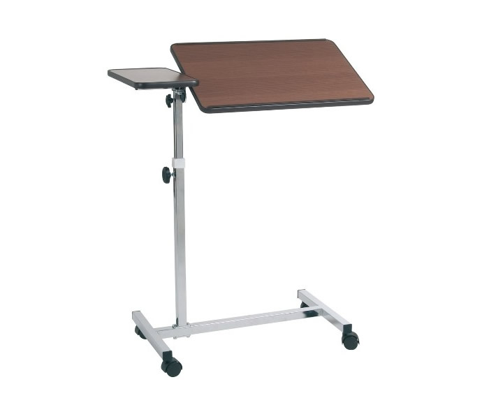 bedtafel met wielen - Gelakt staal - Krasbestendige tafel en met rand