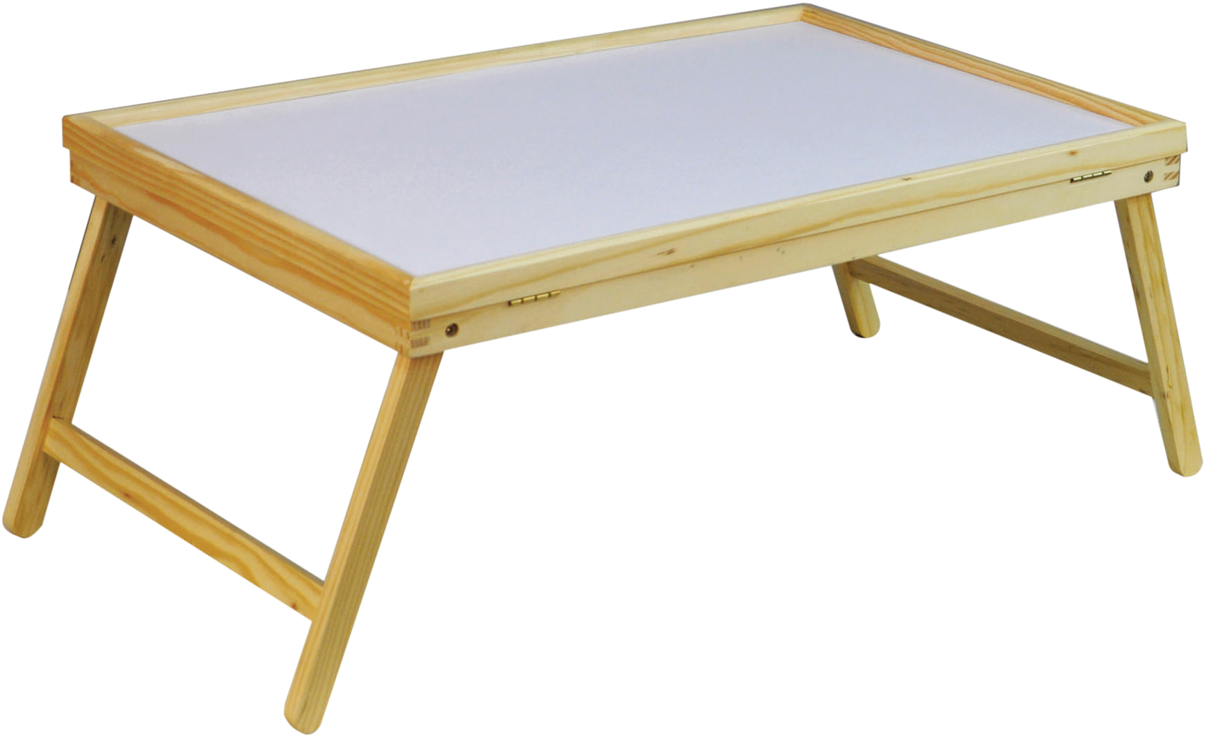 Aidapt Bedtafel met inklapbare poten en verstelbaar blad - Hout, 65x40x35cm - Wit/Bruin