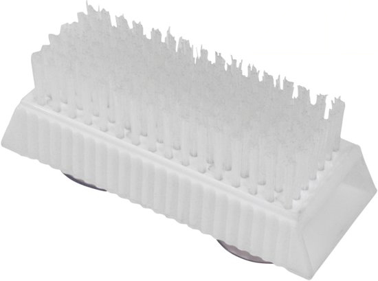 Aidapt - Nagelborstel wit - Met zuignappen - Eenvoudige reiniging