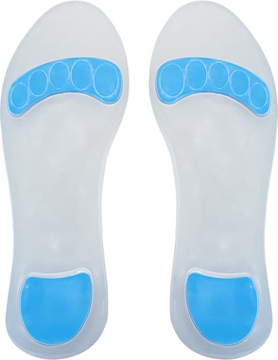Aidapt Inlegzolen - Schokabsorptie drukverlichting large - Transparant/Blauw