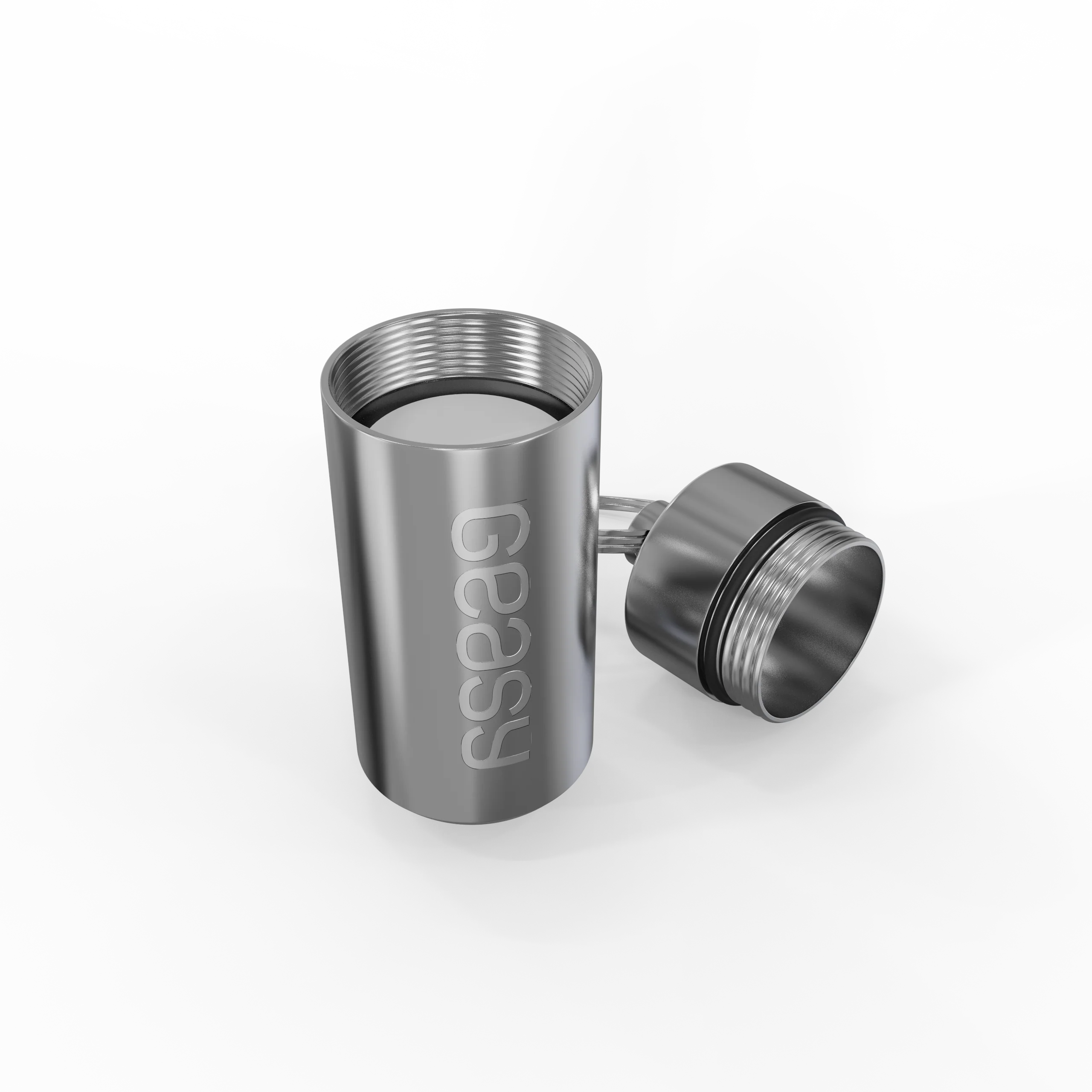 GEASY Pillendoosje Sleutelhanger, zilver