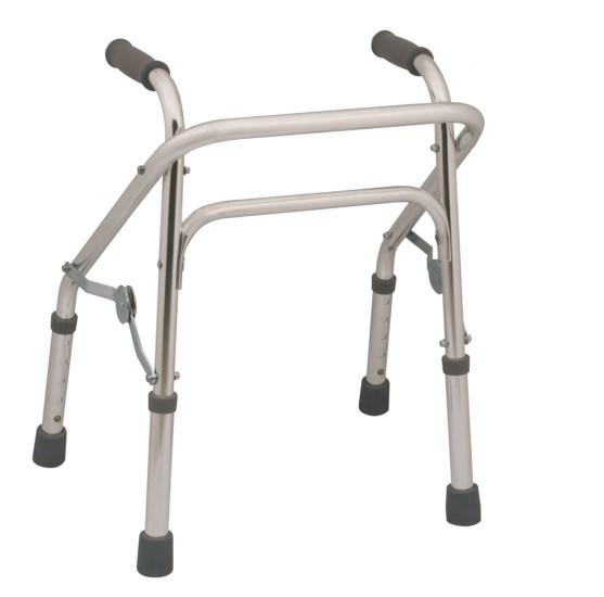 Moretti - Looprek voor kind - Inklapbaar - Verstelbaar - Zilver