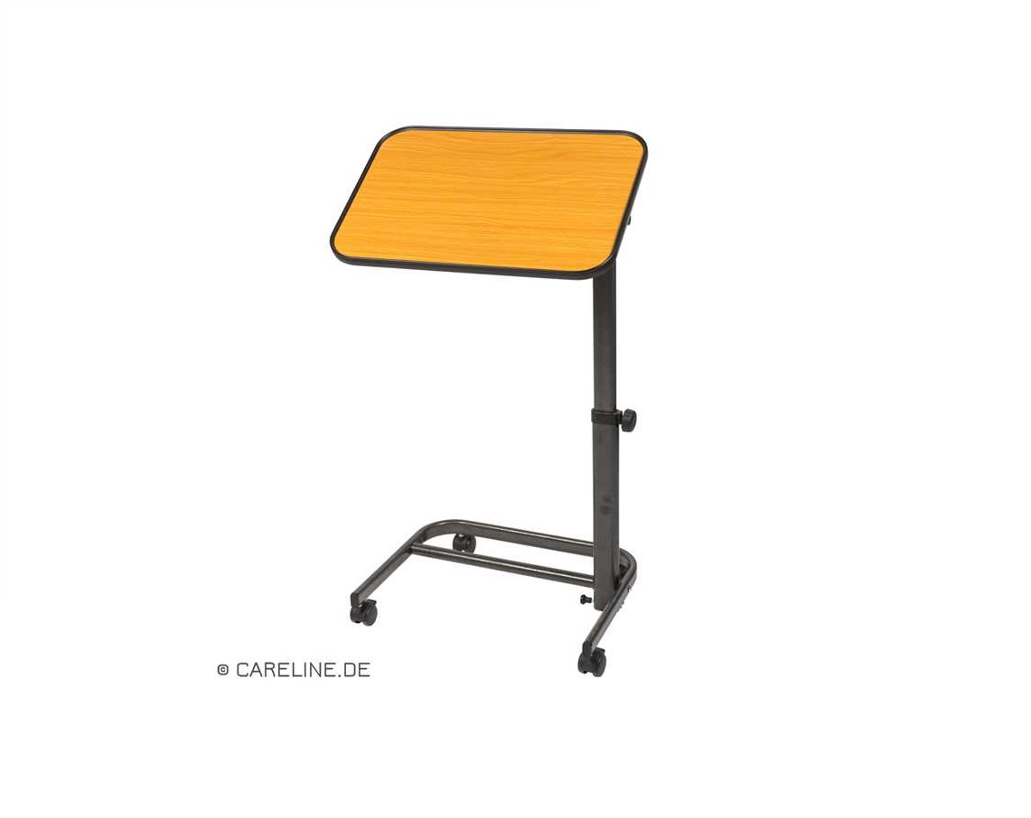 Careline bedtafel beuk - hoogteverstelbaar 76-105cm