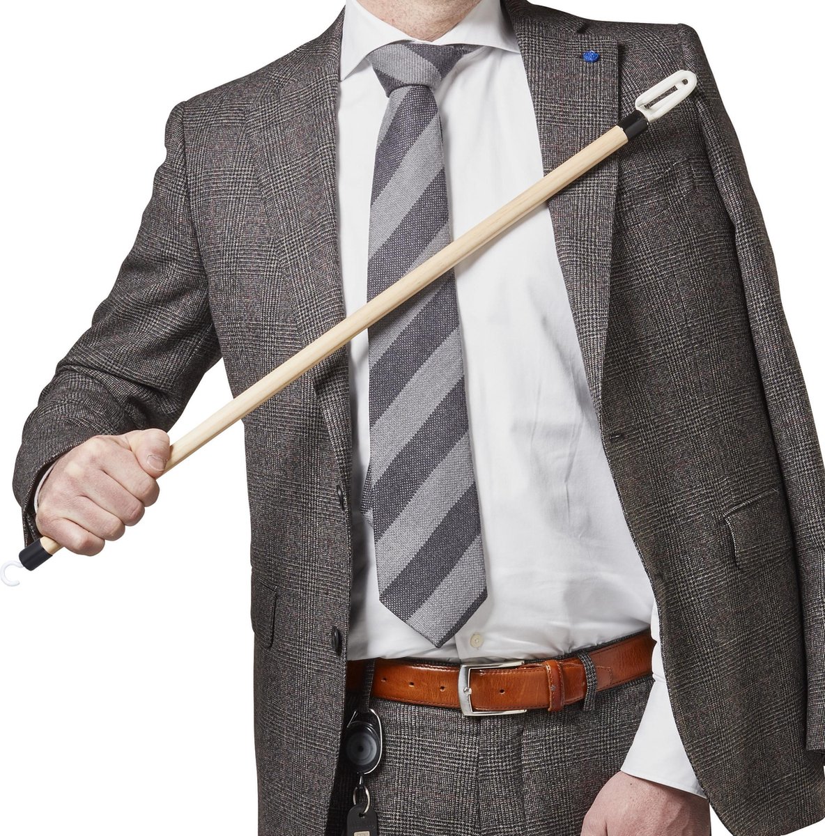 Aankleedstok 69 cm met haak voor ritssluiting – Vitility (afbeelding 4)