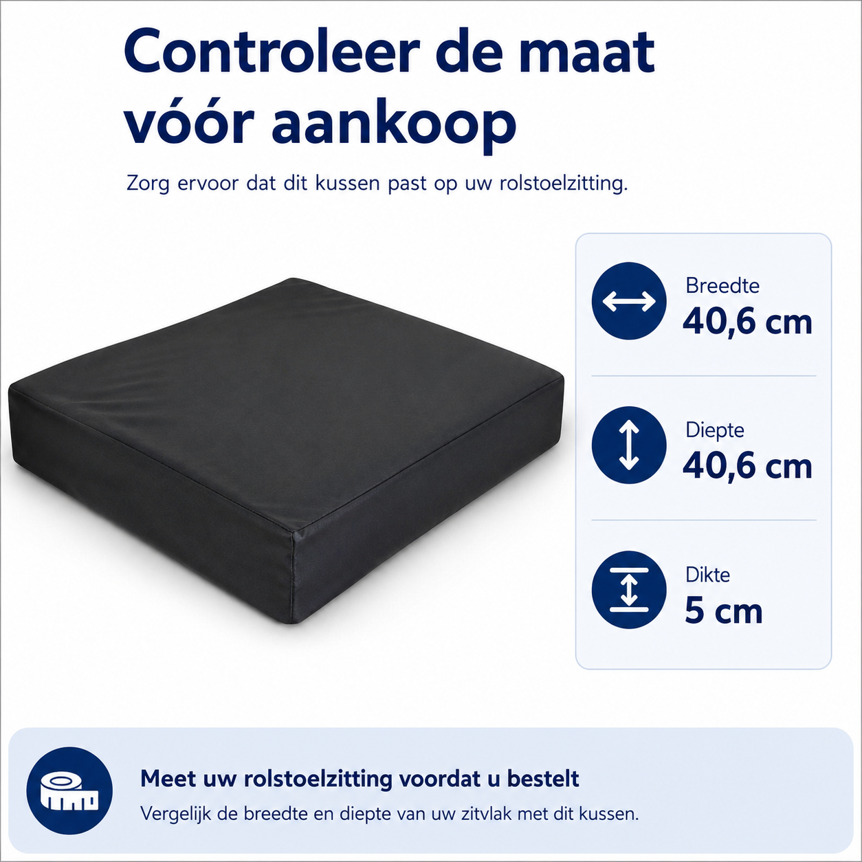 Aidapt VA122SA Rolstoelkussen