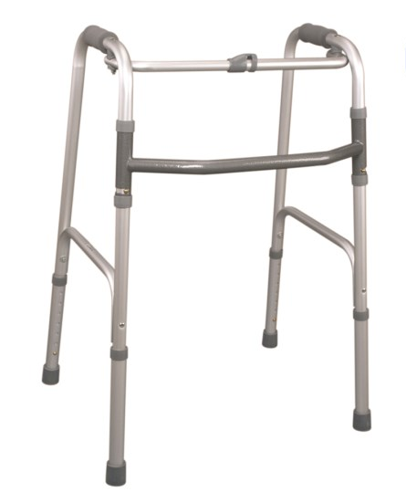 Moretti - Looprek met drukknop - Lichtgewicht aluminium - Opvouwbaar