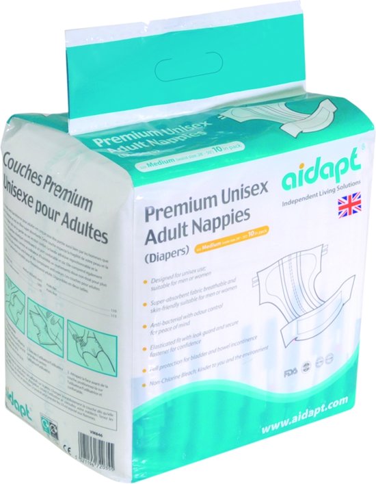 Aidapt Incontinentieluiers Unisex - 10 stuks