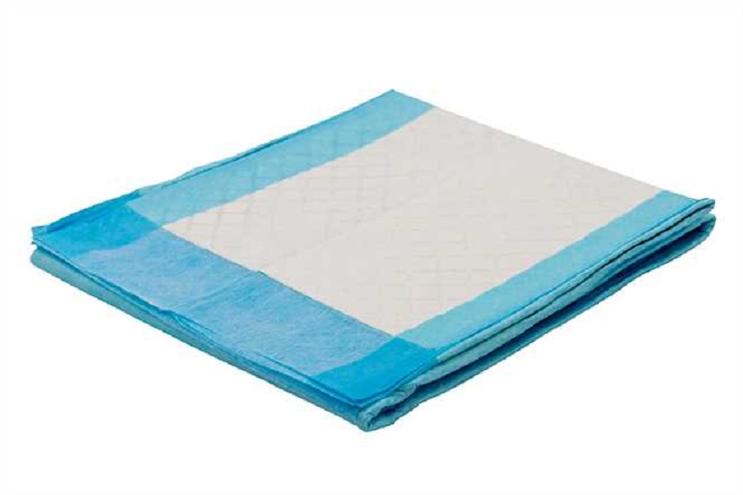 Careline - Wegwerp onderlegger 60x90 - Absorberend - Blauw - 15 Stuks