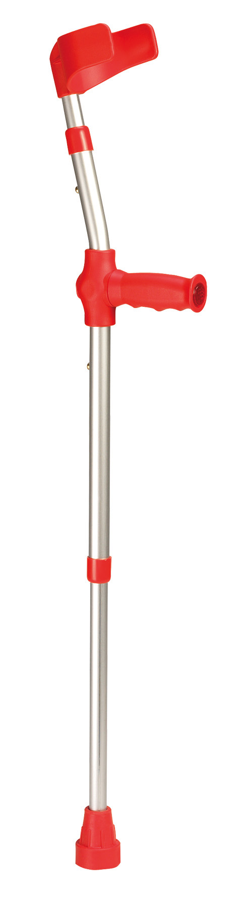 Sundo elleboogkruk - loopkruk - voor kinderen verstelbaar - rood - 1 stuks