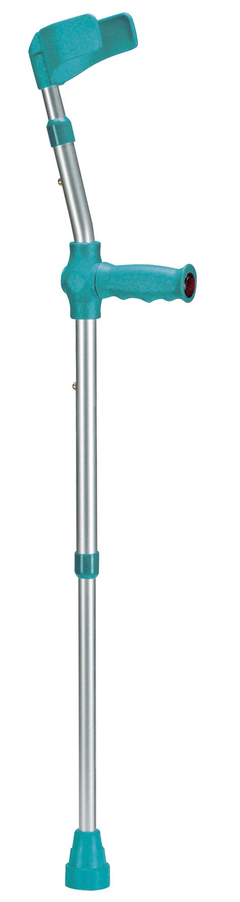 Kinder elleboogkruk - loopkruk- turquoise van aluminium, verstelbaar - 1 stuks