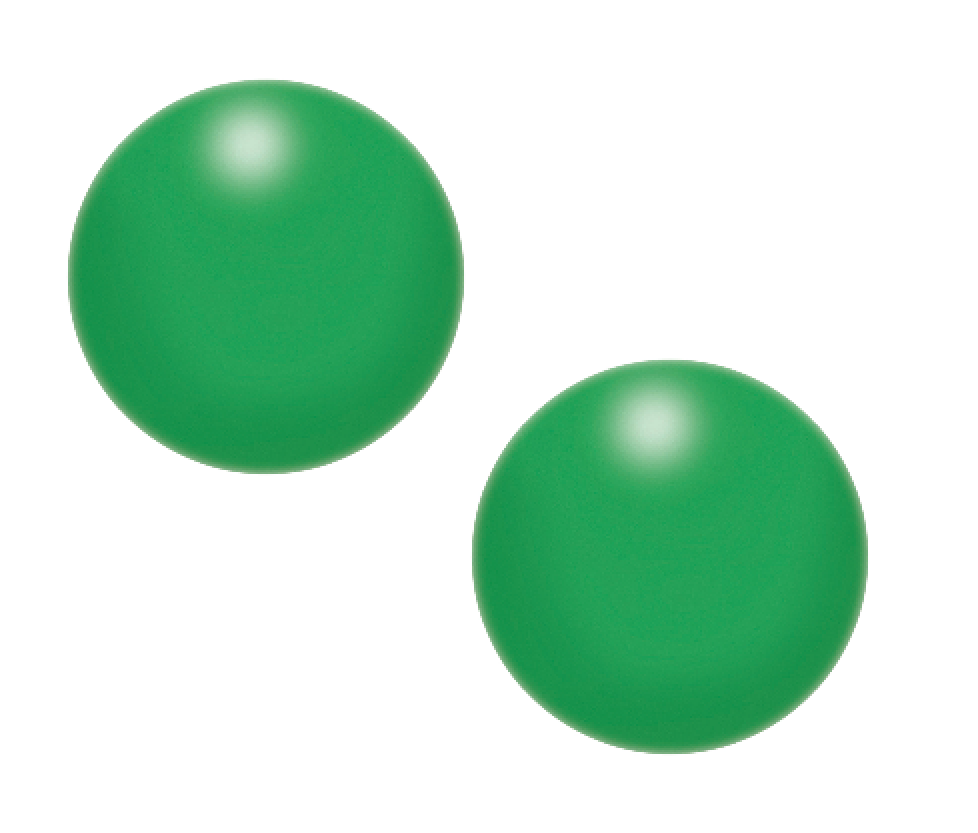 2 stuks stressbal om hand, pols of onderarm te versterken - Groen